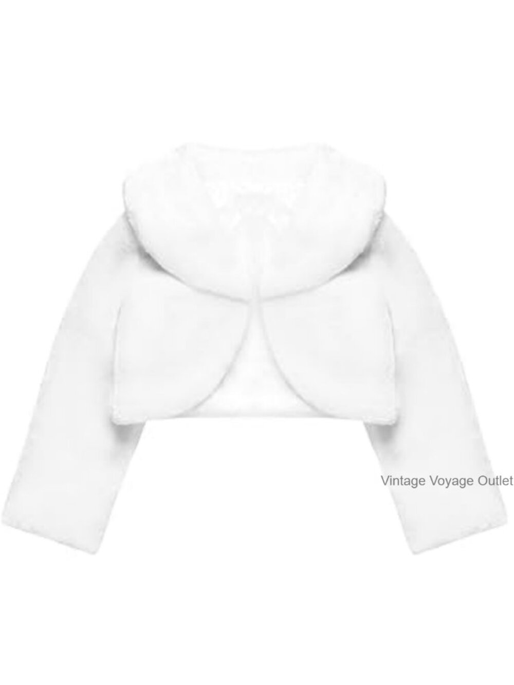 Girls Faux Fur Bolero Princess Shawl Wrap Shrug Jacket Cape
